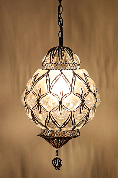 Filigree Blown Hanging Lamp Model 2